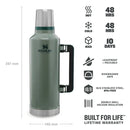 Stanley Legendary Classic Bottle 2.3L / 2.5QT - Hammertone Green