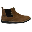Wildebees Mens Buffalo Chelsee Pull Up Leather Tan