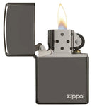 Zippo Classic Black Ice Zippo Logo