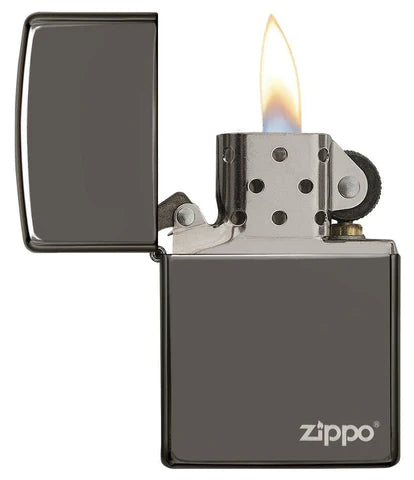 Zippo Classic Black Ice Zippo Logo