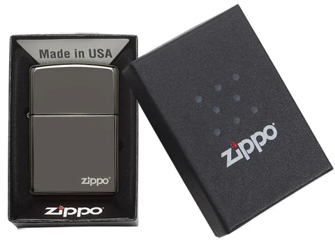 Zippo Classic Black Ice Zippo Logo