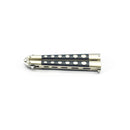 Ace Butterfly Knife Dual Tone Satin/Black Handle