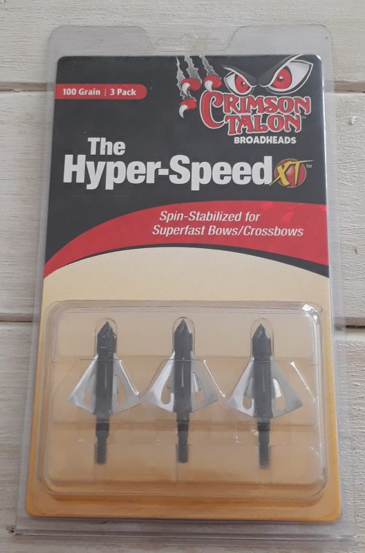 Crimson Talon Hyper Speed Broadhead - 3 Pack Black