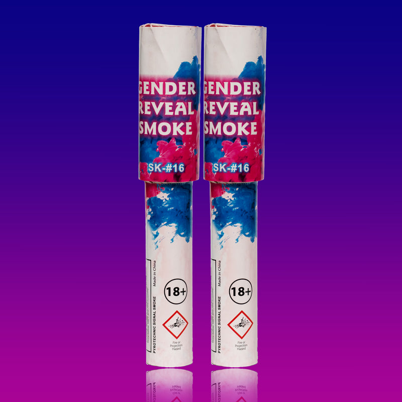 Smoke Effect  2pack Gender Reveal Smoke Grenade with Handle