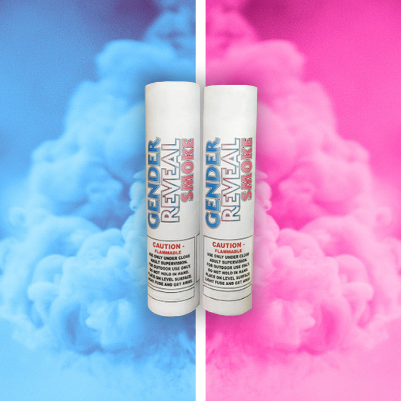 Smoke Effect  2pack Gender Reveal Smoke Grenade with Handle