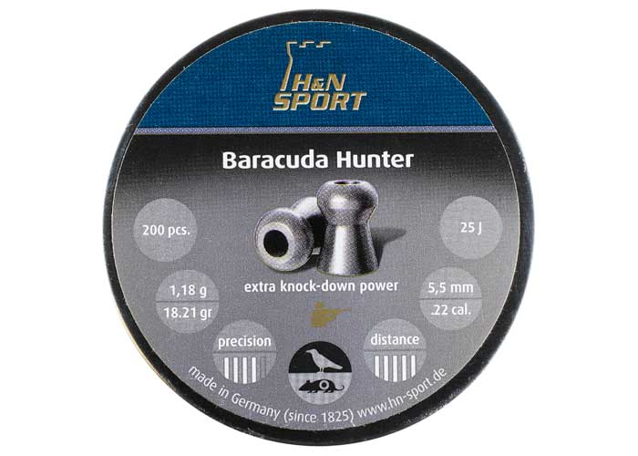 H&N baracuda Hunter 5.5mm - 200 pellets 18.21gr