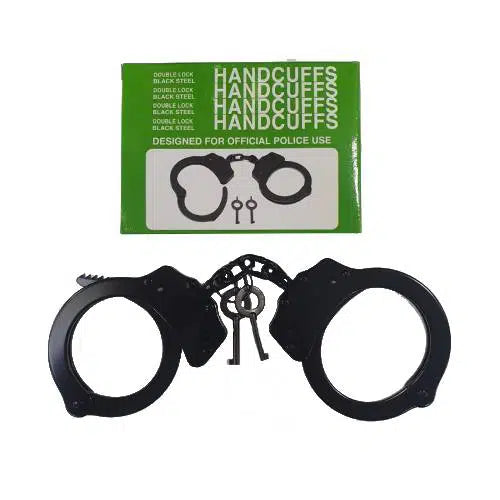 Black Steel Handcuffs