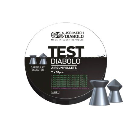 JSB Match Diabolo Test Light/Middle Weight Pistol Pellets .177/4.9 - 4.51 mm - 350 Pieces