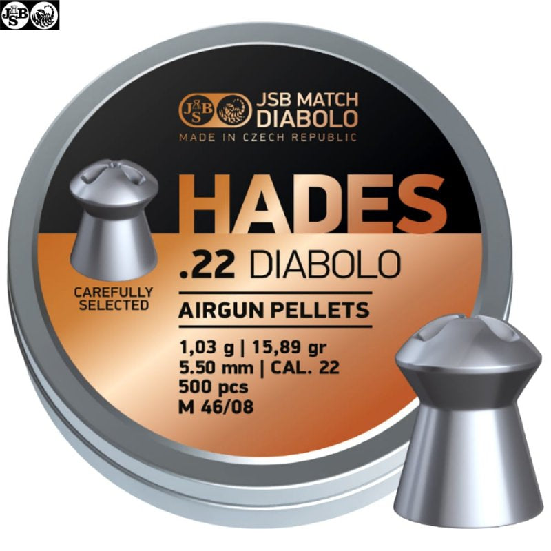 JSB Diabolo Hades .22/5.5mm - 15.89Gr - 500Pce