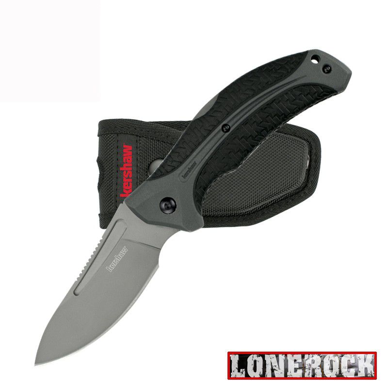 Kershaw Lonerock Small Drop Point Folder with Titanium Carbo Nitride Blade Coating