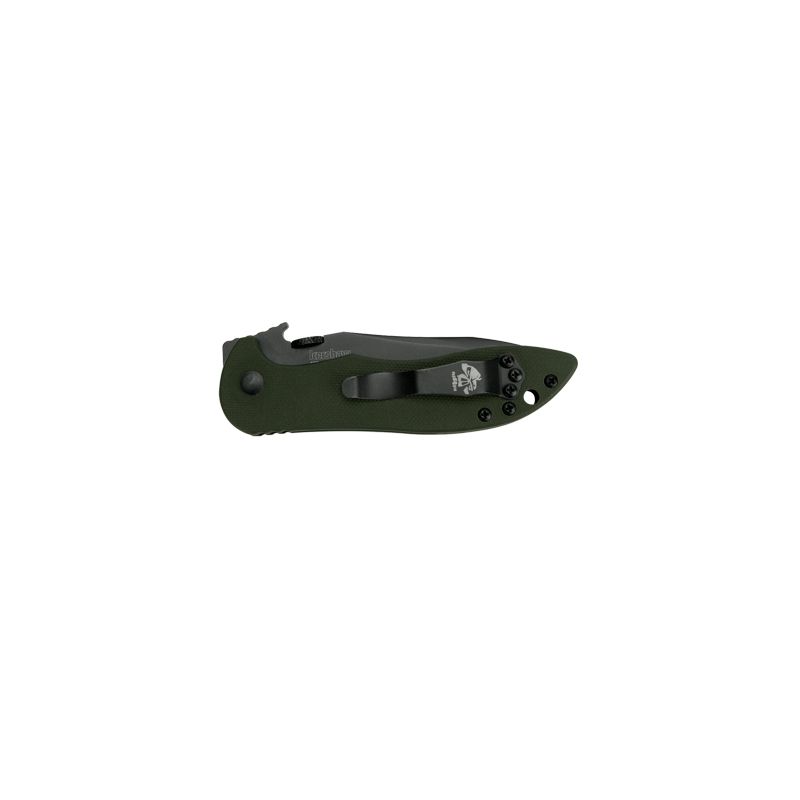 Kershaw Emerson CQC-5K Olive Drab Handle with Black Oxide Blade Coating