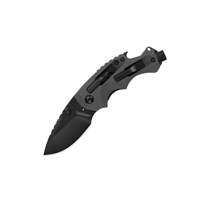 Kershaw Shuffle Dark Grey Handle and Black Oxide Blade Finish with DIY Multi Tools