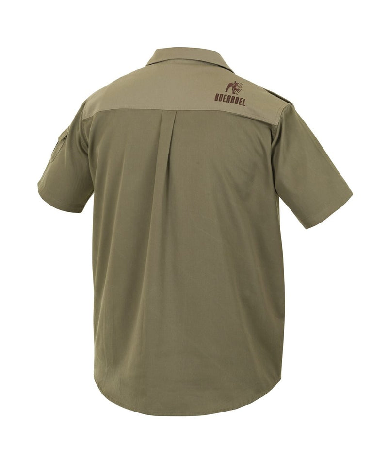 Boerboel Men’s Kalahari Shirt S/S – Olive & Putty