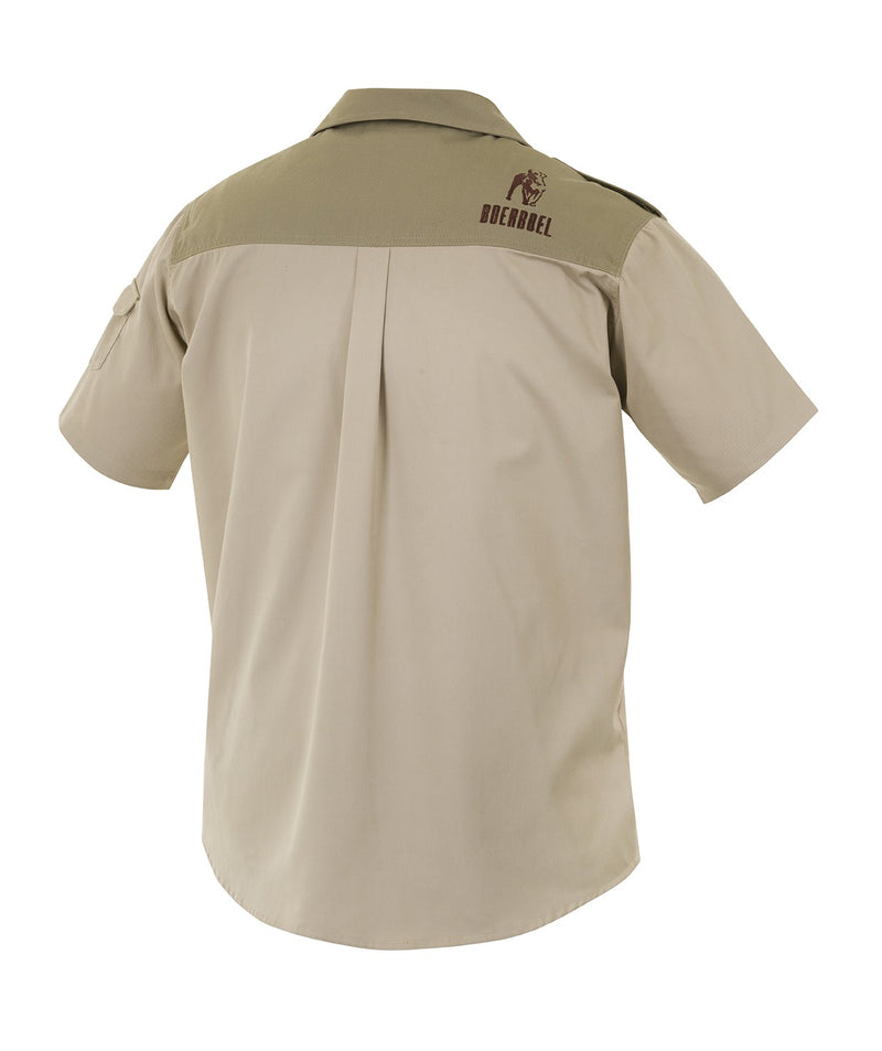 Boerboel Men’s Kalahari Shirt S/S – Stone & Putty