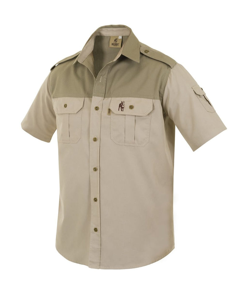 Boerboel Men’s Kalahari Shirt S/S – Stone & Putty