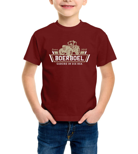 Boerboel Kids Premium Cotton T-Shirt Printed – Maroon