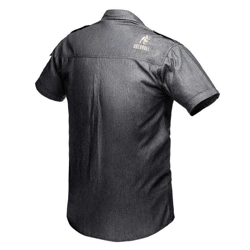 Boerboel Men’s Kalahari Shirt S/S – Black Denim
