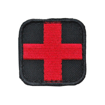 Embroidered Morale Patch - Medic Black 3" x 3"