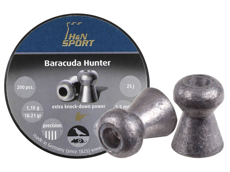 H&N baracuda Hunter 5.5mm - 200 pellets 18.21gr