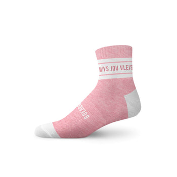 Boerboel Ladies Short Outdoor Cotton Sock Pink “Wys”