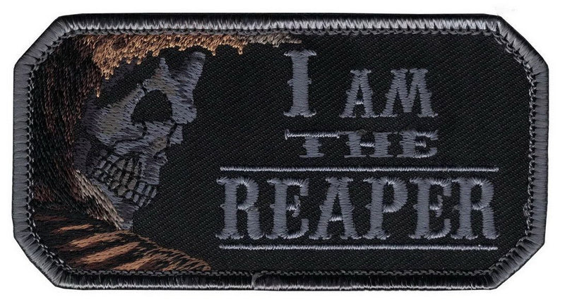 Embroidered Morale Patch - I am the Reaper 3" x 2"