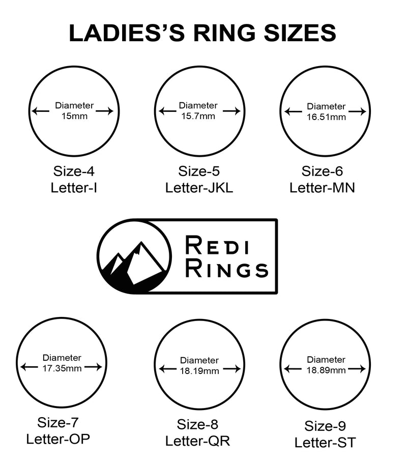 Redi Ring Ladies Black Silicone Ring Size available in 4-9
