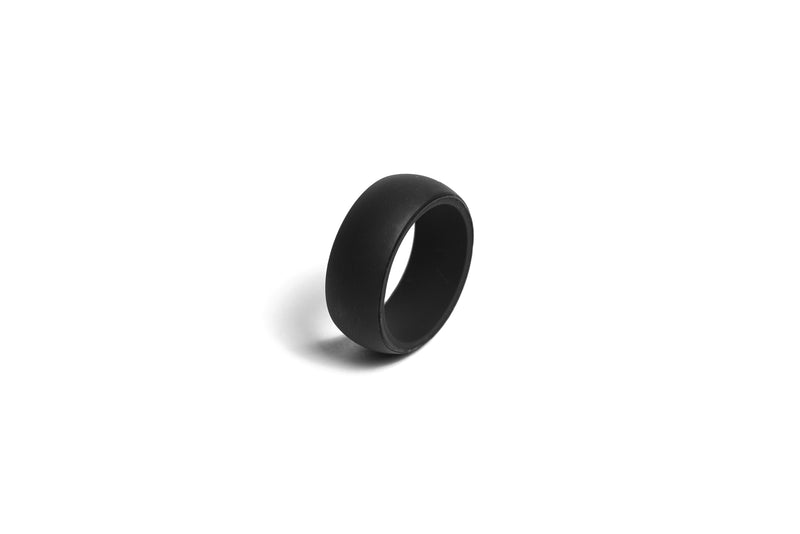 Redi Ring Mens Black Silicone Ring Size available 7-14