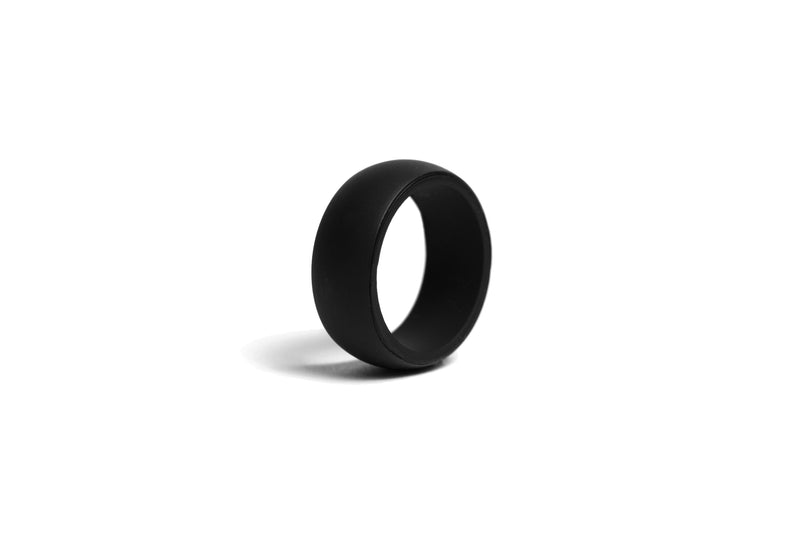Redi Ring Mens Black Silicone Ring Size available 7-14