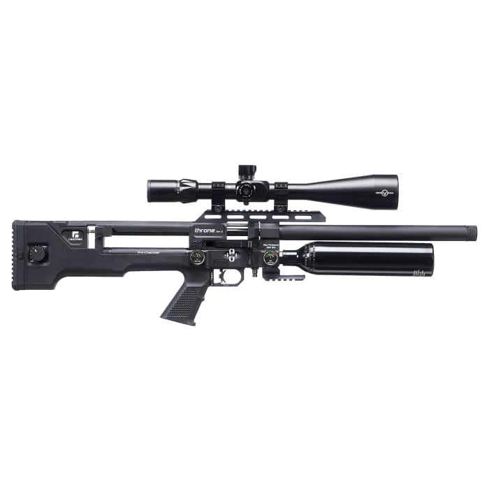 Reximex Throne 5.5mm PCP Air Rifle Regulated with Case - Black