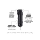 Sabre Red .54oz Black Fliptop with Keyring