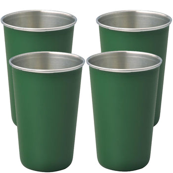 Thermosteel 4 x 400ml Stainless Steel Tumblers – Green