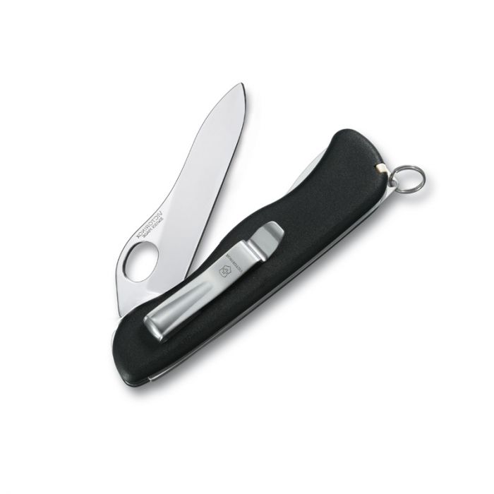 Victorinox Sentinel One Hand Lock Blade Black Clip 111mm