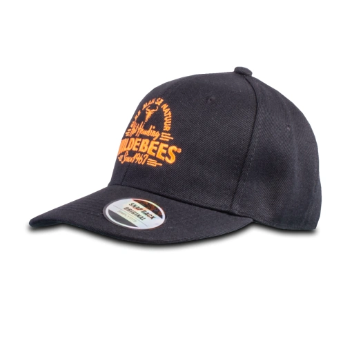 Wildebees WBB086 Black Boys Flat Peak Cap