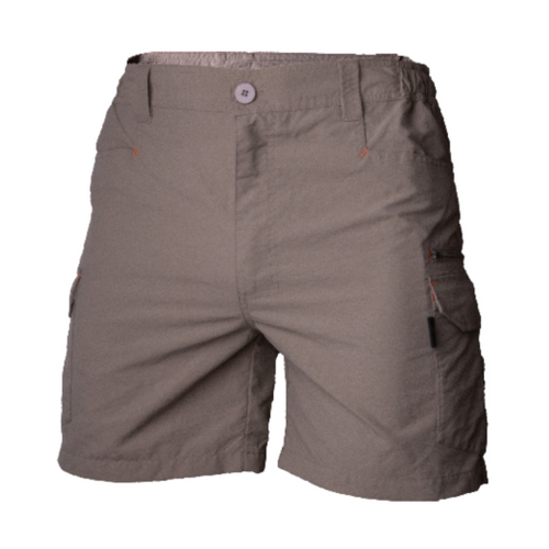 Wildebees Mens Quick Dry Tech Short 14cm Inleg Khaki