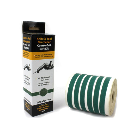 Work Sharp Belt Kit Coarse Grit P80 - 6 Pack