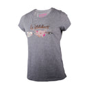 Wildebees Ladies Casual Floral Arrow Tee Grey Melange