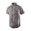 Wildebees Mens Casual Heavy Duty Short Sleeve Olive Canvas Shirt