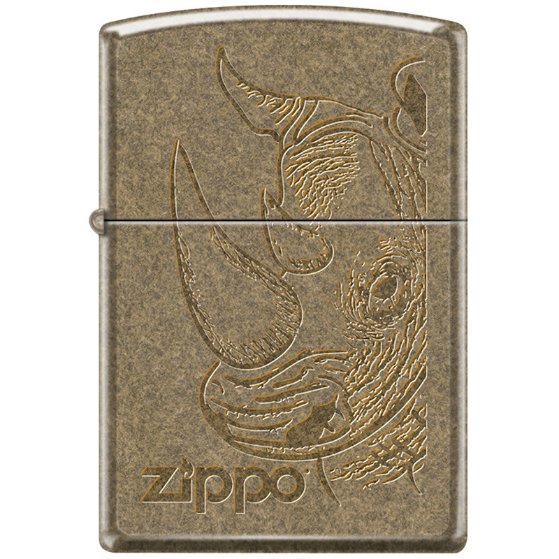 Zippo Big Five Rhino Head