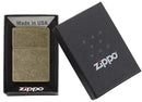 Zippo 201FB Antique Brass Reg Flat BTM