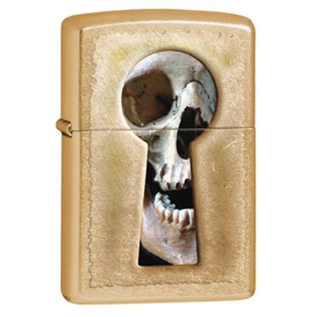 Zippo 207G Keyhole Skull