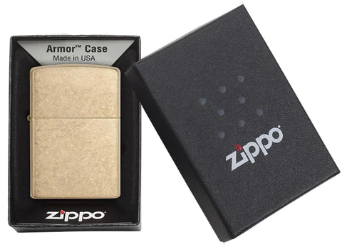 Zippo 28496 Brass Armour Tumbled