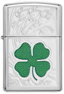 Zippo Clover High Polish Chrome