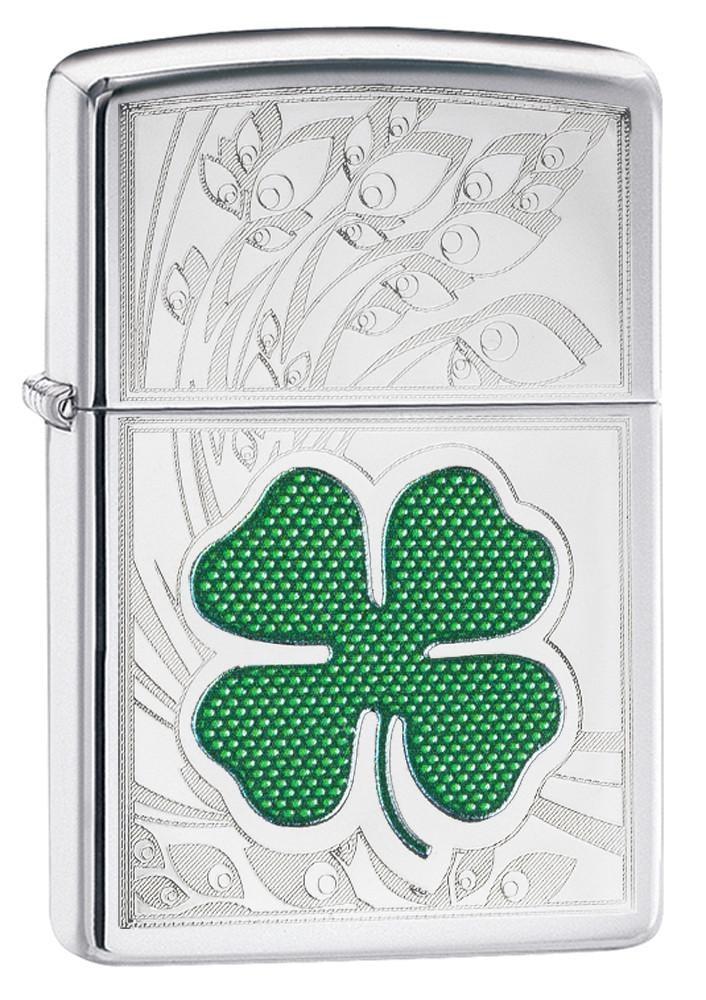 Zippo Clover High Polish Chrome