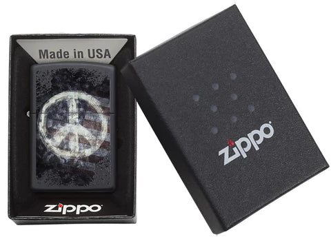 Zippo Peace On Flag