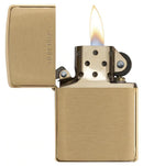 Zippo Solid Brass BR FIN