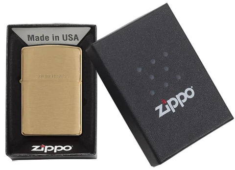 Zippo Solid Brass BR FIN