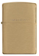 Zippo Solid Brass BR FIN