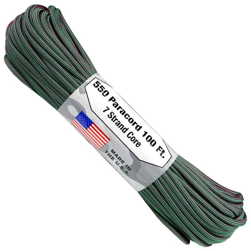550 Paracord 100ft Colour Changing 7 Strand Core - Chameleon