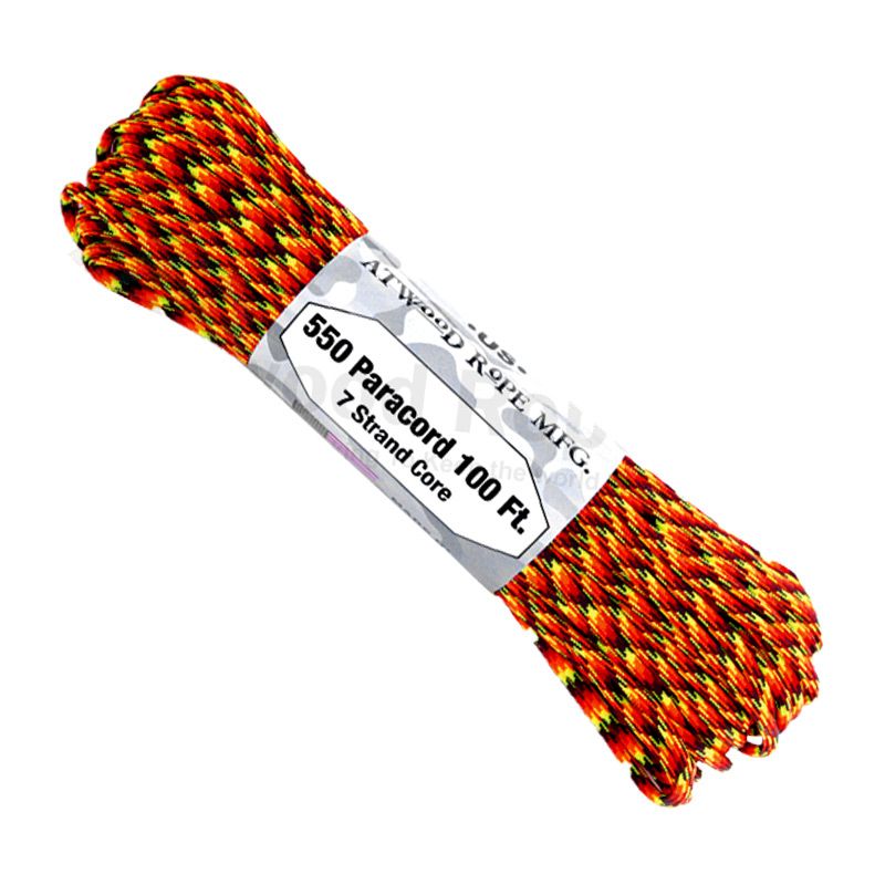 550 Fireball 7strand Paracord 100ft