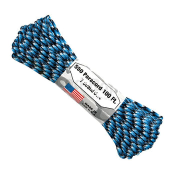550 Paracord 100ft 7 Strand Core - Blue Snake
